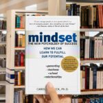 Cover of the book Mindset by Carol S. Dweck, featuring a clean white background with bold blue and green title text.