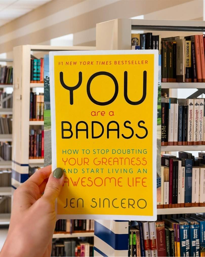 Cover of the book "You Are a Badass" by Jen Sincero with bold yellow background and modern black and white typography.
