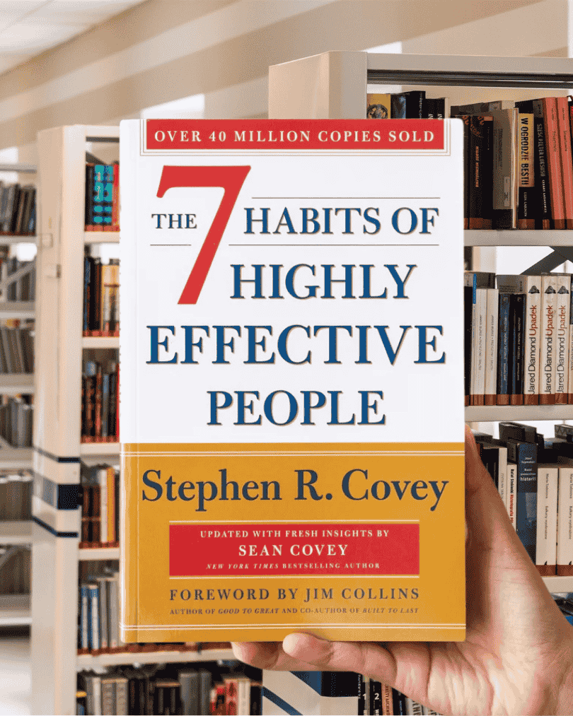 Cover of Stephen R. Covey's book The 7 Habits of Highly Effective People.